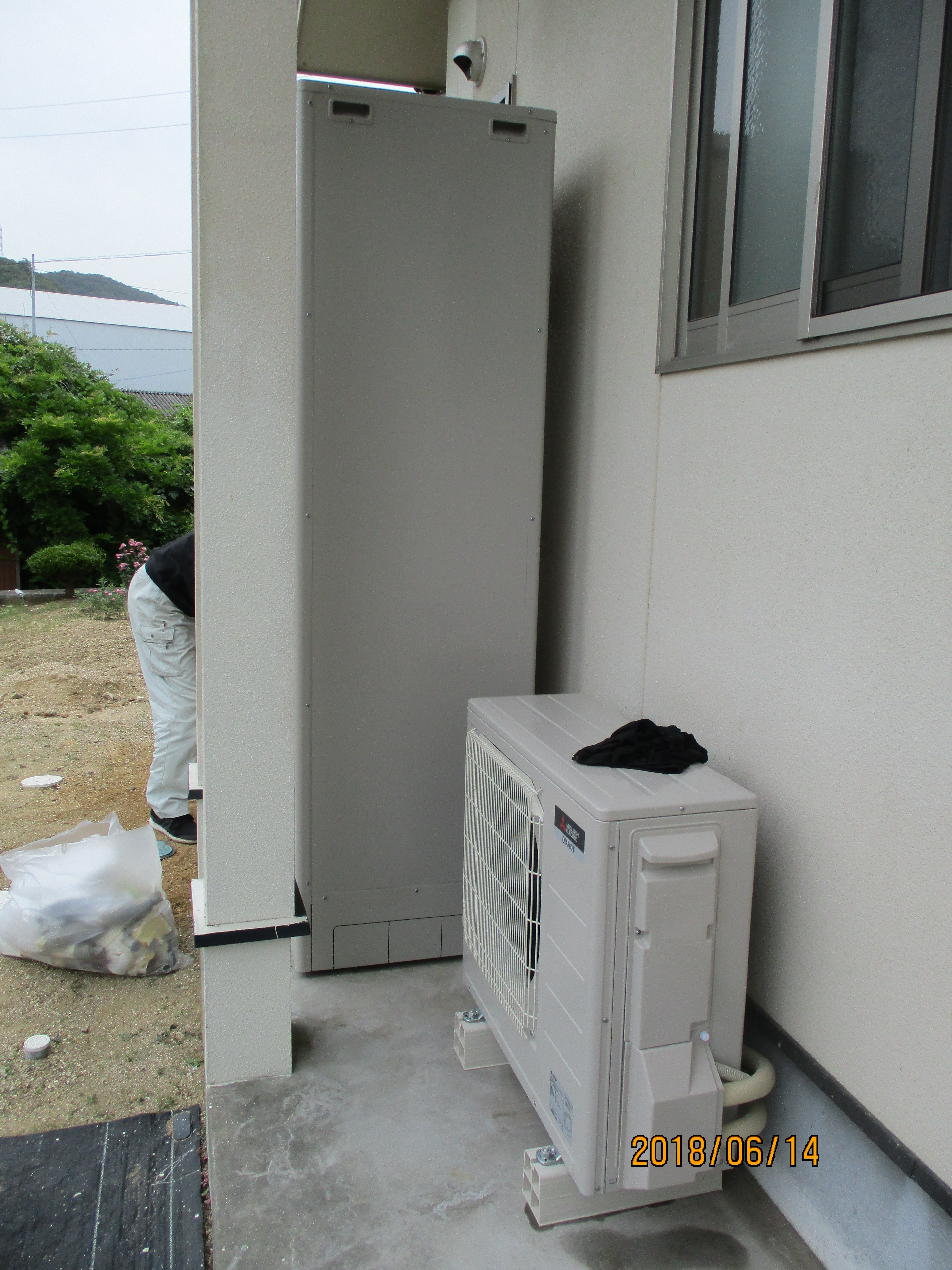 T様邸　エコキュート施工後２